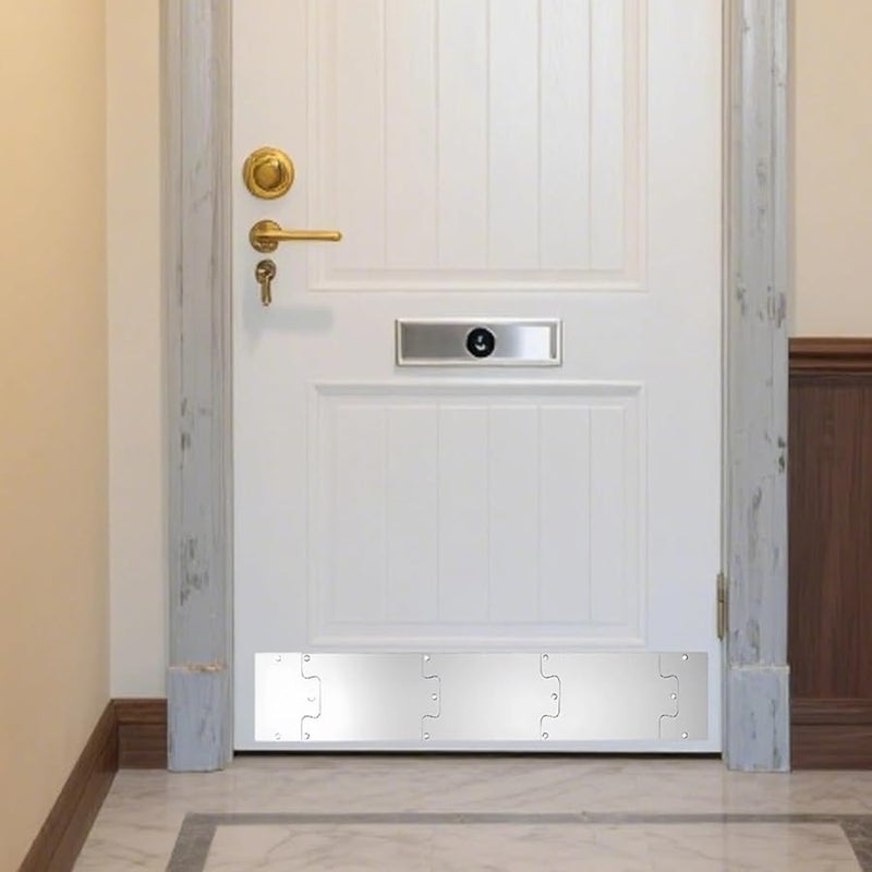 Stainless Steel Door Kick Plates 6x30 Inch 10 Pcs Scratch Resistant Protection Interior Exterior - Image 5